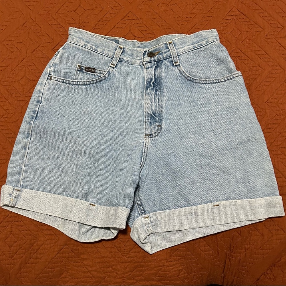 Vintage Denim High-Waisted Shorts